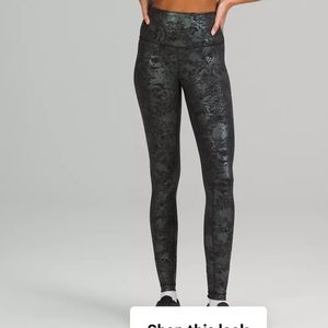 Lululemon Wunder Train High-Rise Tight 25 Foil size 10